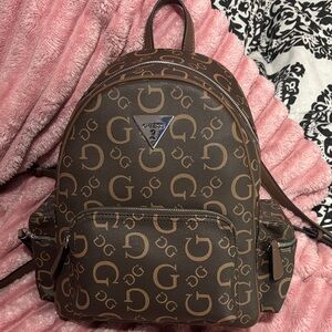 GUESS Chocolate Monogram Backpack